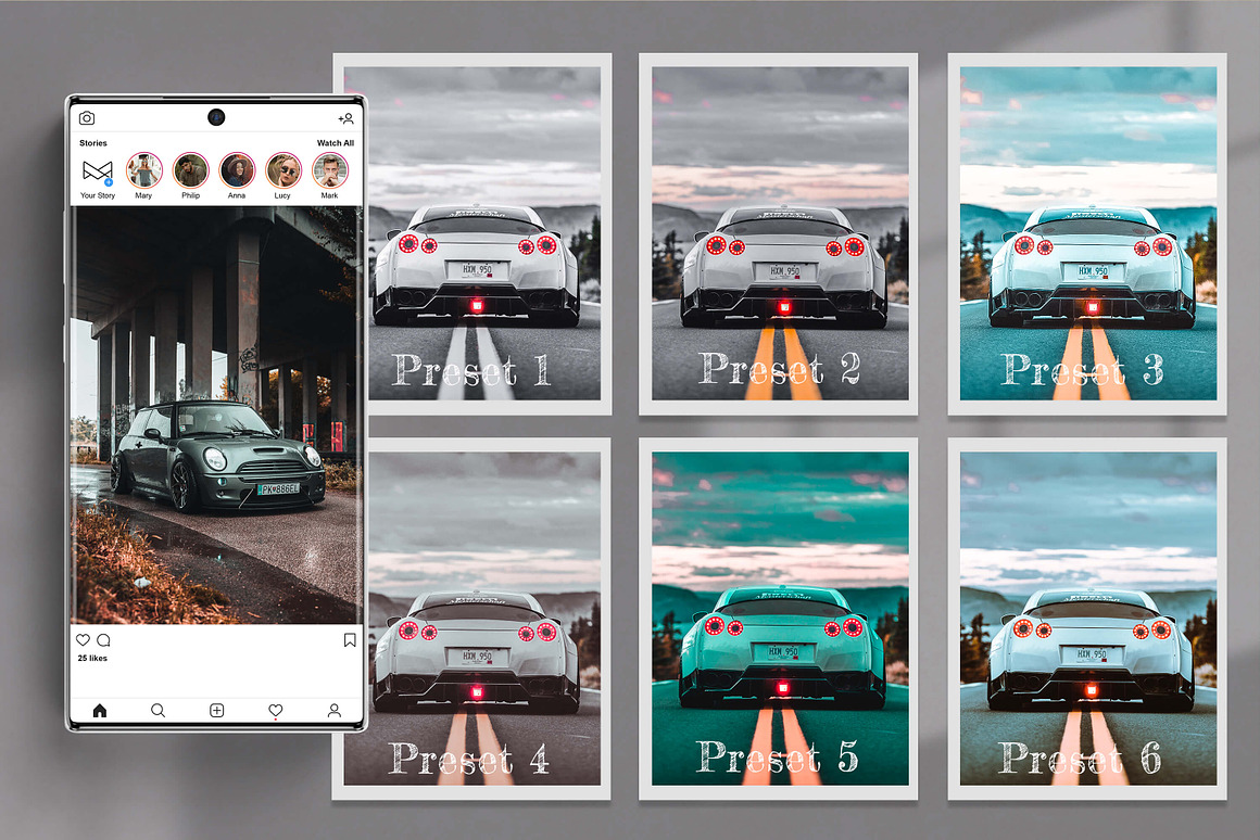 Automotive Lightroom Photoshop LUTs